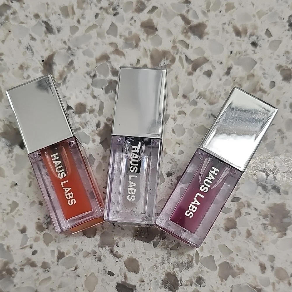 Haus Labs By Lady Gaga Lip Gloss Set Hybrid Lip Oil - Picture 1 of 3